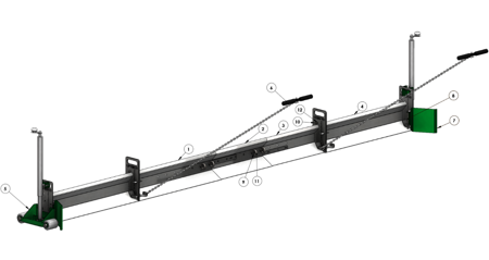 Règle à pavés GECO L4,7 - Outil professionnel pour le profilage des surfaces