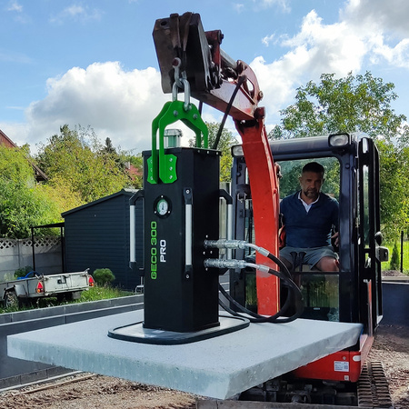 Hydraulic Vacuum Lifter for Excavators, Construction and Industrial Equipment: GECO 300 PRO