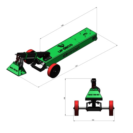  Paving Cart with Vacuum Suction GECO Cart 